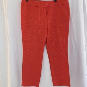 Ann Taylor the loft side 10 petite capris slacks in coral